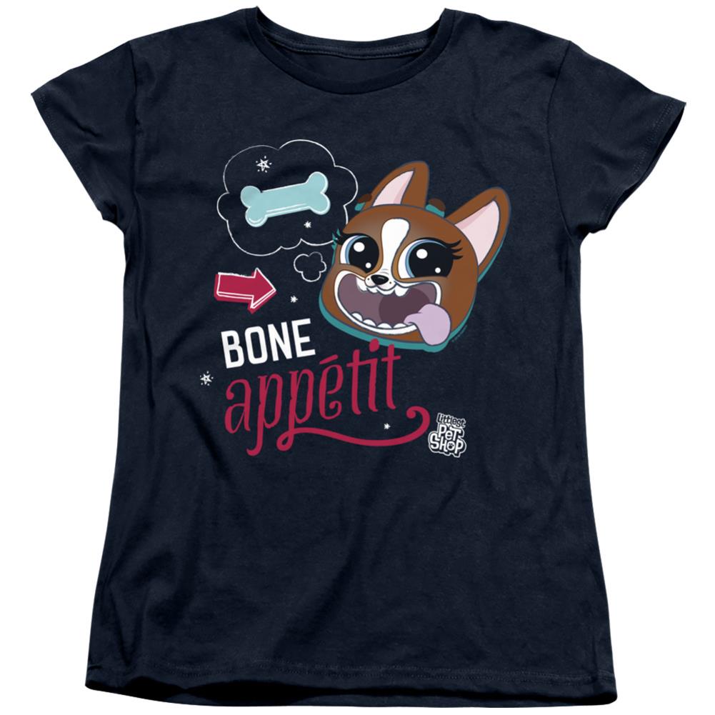 Littlest Pet Shop Bone Appetit Women's 18/1 Cotton Short-Sleeve T-Shirt