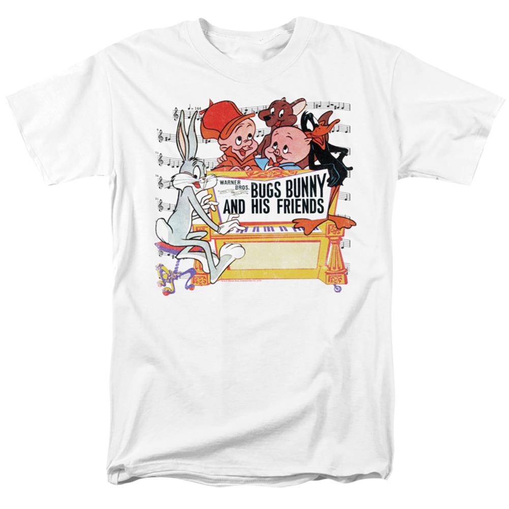 Looney Tunes Bugs And Friends Men's 18/1 Cotton Short-Sleeve T-Shirt