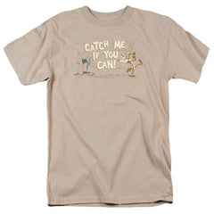 Looney Tunes Catch Me Men's 18/1 Cotton Short-Sleeve T-Shirt