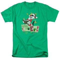 Looney Tunes Cheer Sylvester Men's 18/1 Cotton Short-Sleeve T-Shirt