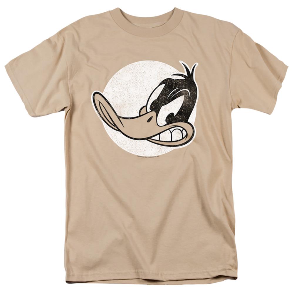 Looney Tunes Daffy Vintage Badge Men's 18/1 Cotton Short-Sleeve T-Shirt