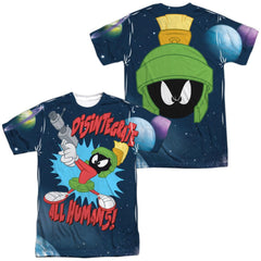 Looney Tunes Disintergrate (Front/Back Print) Men's Regular Fit Polyester Short-Sleeve T-Shirt