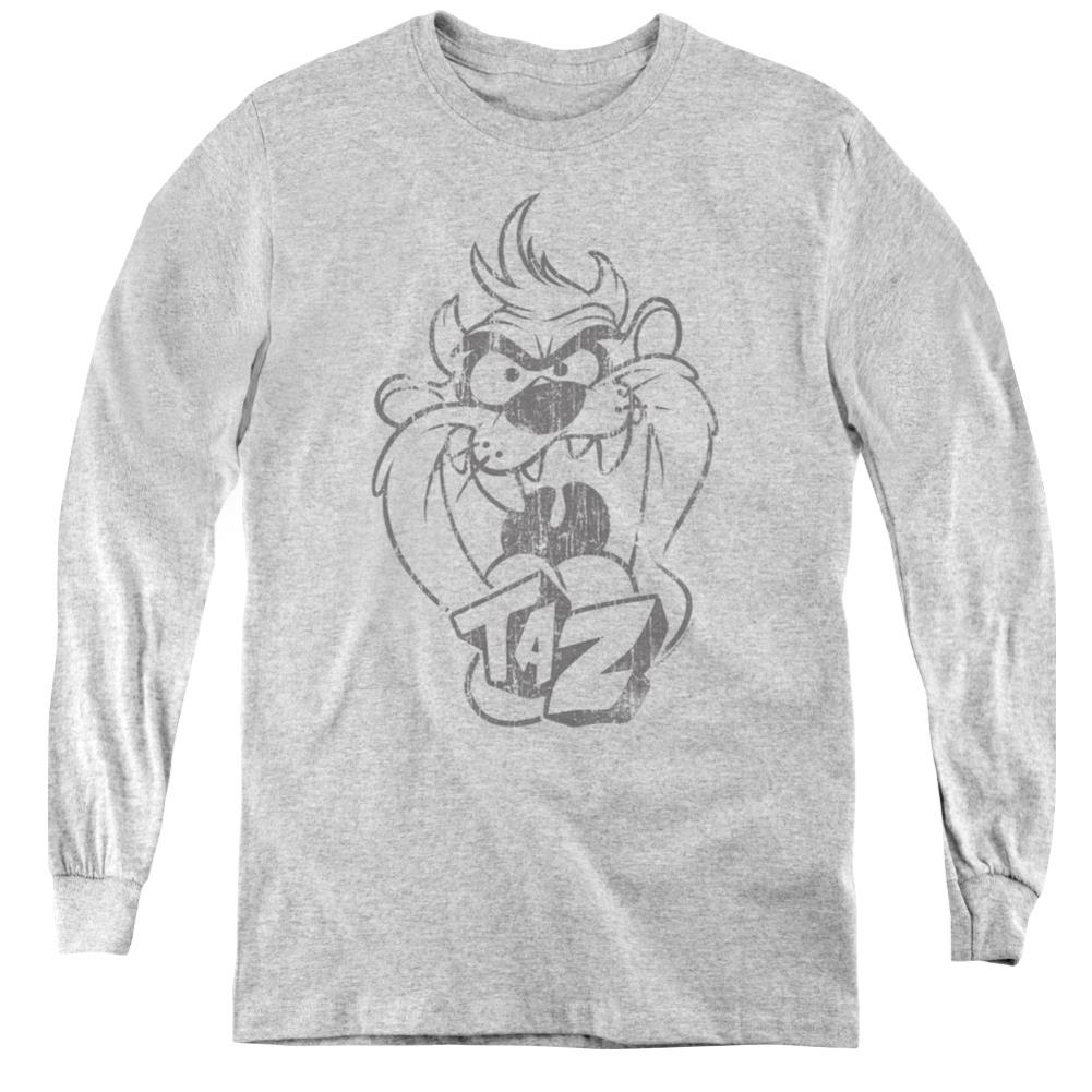Looney Tunes Faded Taz Youth Long-Sleeve T-Shirt