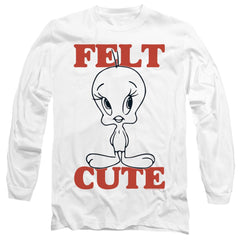 Looney Tunes Felt Cute Men's 18/1 Cotton Long-Sleeve T-Shirt