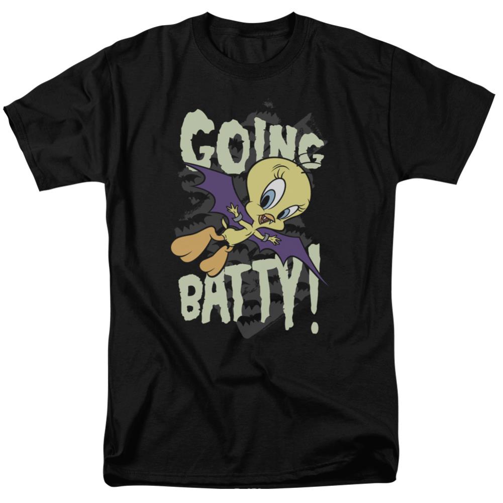 Looney Tunes Going Batty Men's 18/1 Cotton Short-Sleeve T-Shirt