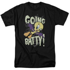 Looney Tunes Going Batty Men's 18/1 Cotton Short-Sleeve T-Shirt