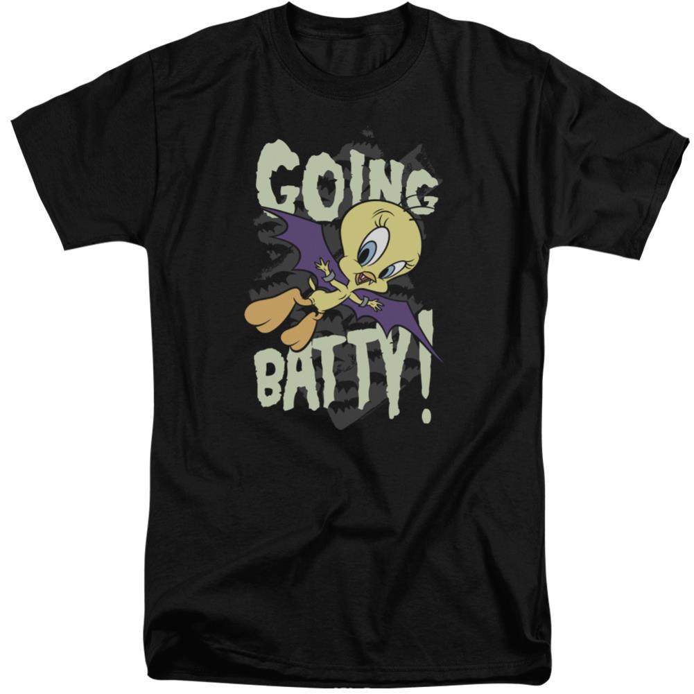 Looney Tunes Going Batty Men's 18/1 Tall Cotton Short-Sleeve T-Shirt