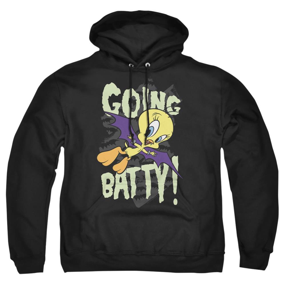 Looney Tunes Going Batty Men's Pull-Over 75 25 Poly Hoodie