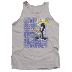 Looney Tunes Graffiti Duck Men's 18/1 Cotton Tank Top