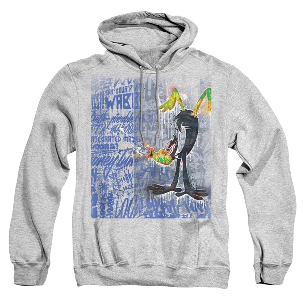 Looney Tunes Graffiti Duck Men's Pull-Over 75 25 Poly Hoodie