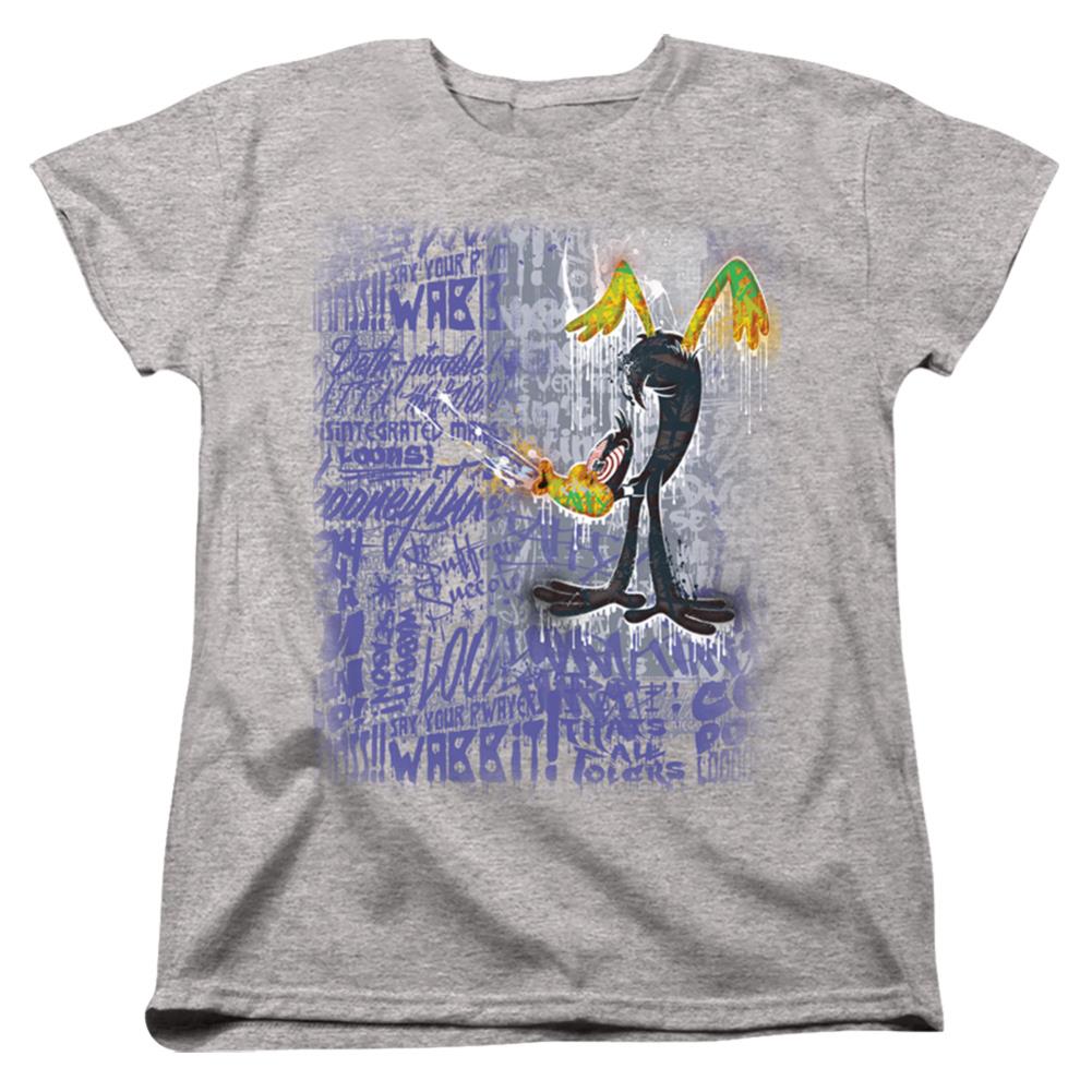 Looney Tunes Graffiti Duck Women's 18/1 Cotton Short-Sleeve T-Shirt