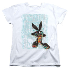 Looney Tunes Graffiti Rabbit Women's 18/1 Cotton Short-Sleeve T-Shirt