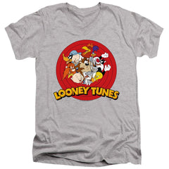 Looney Tunes Group Men's 30/1 Cotton Slim V-Neck T-Shirt