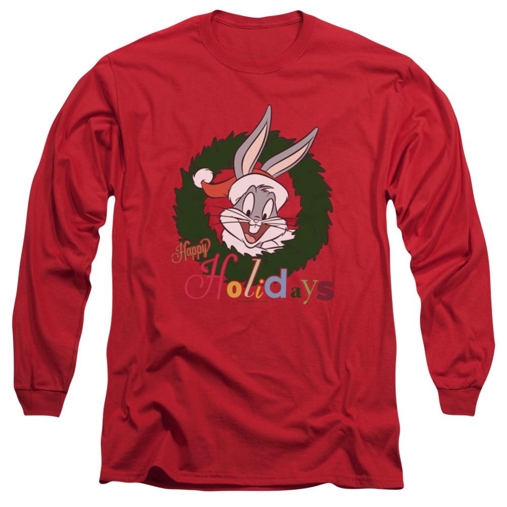 Looney Tunes Holiday Bunny Men's 18/1 Cotton Long-Sleeve T-Shirt