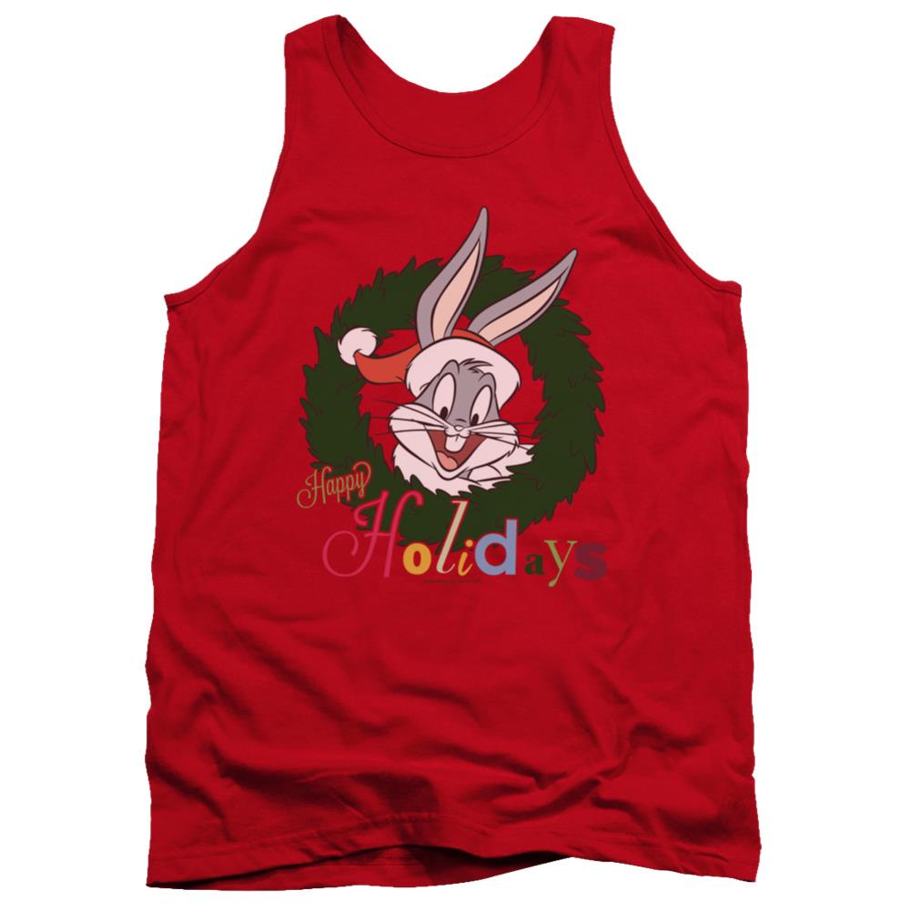Looney Tunes Holiday Bunny Men's 18/1 Cotton Tank Top