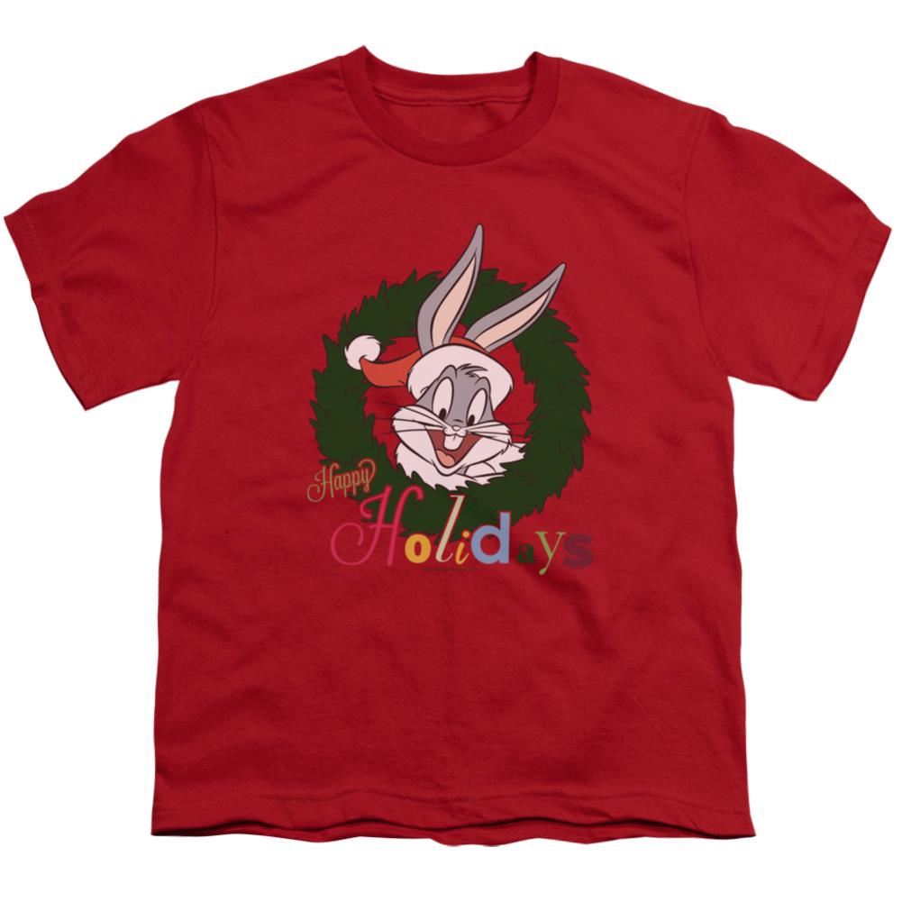 Looney Tunes Holiday Bunny Youth 18/1 100% Cotton Short-Sleeve T-Shirt