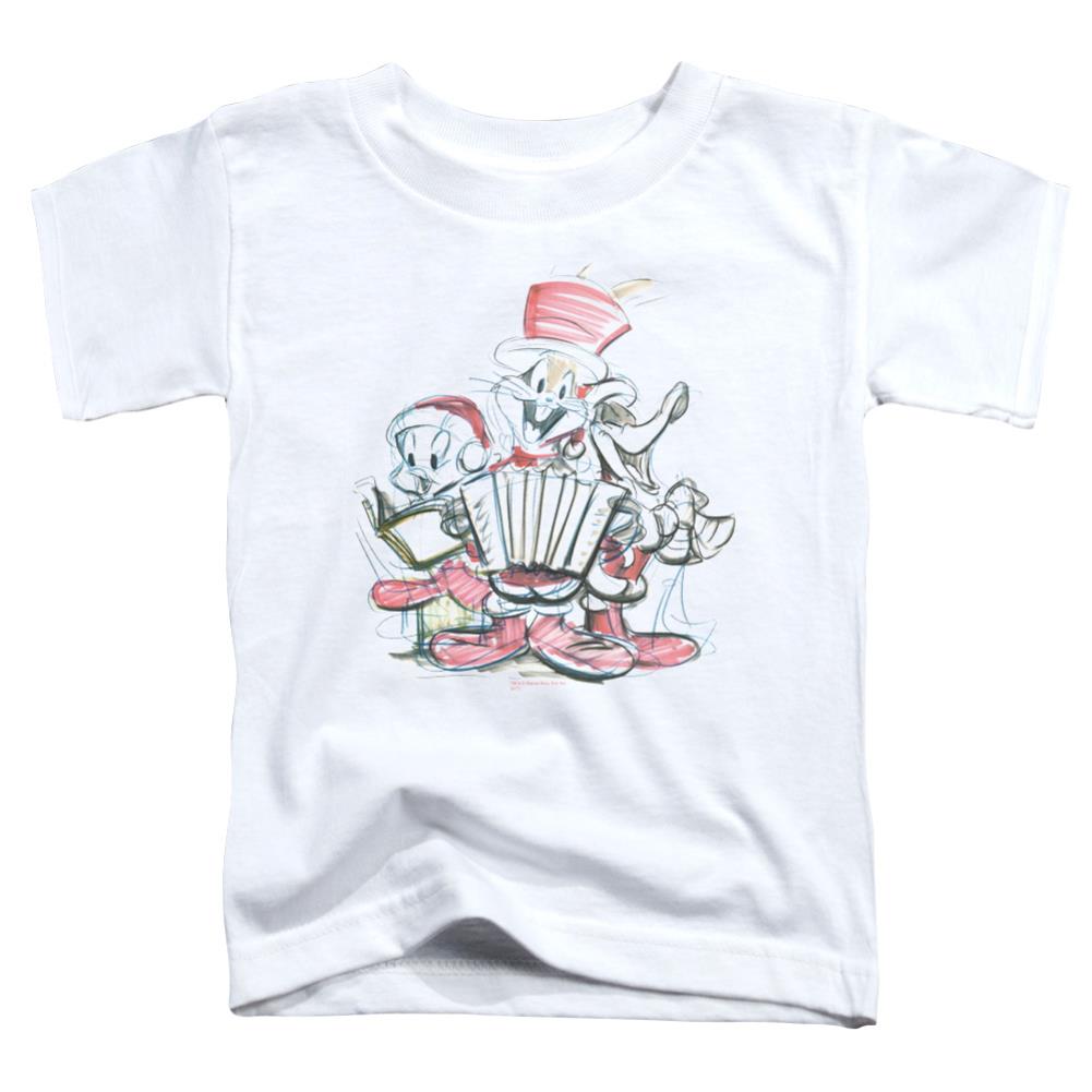 Looney Tunes Holiday Sketch Toddler 18/1 Cotton Short-Sleeve T-Shirt