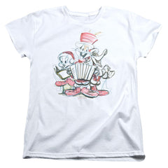 Looney Tunes Holiday Sketch Women's 18/1 Cotton Short-Sleeve T-Shirt