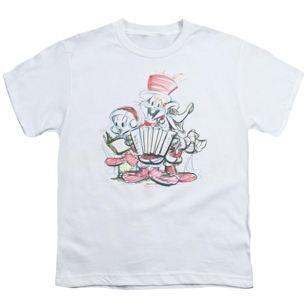 Looney Tunes Holiday Sketch Youth 18/1 100% Cotton Short-Sleeve T-Shirt