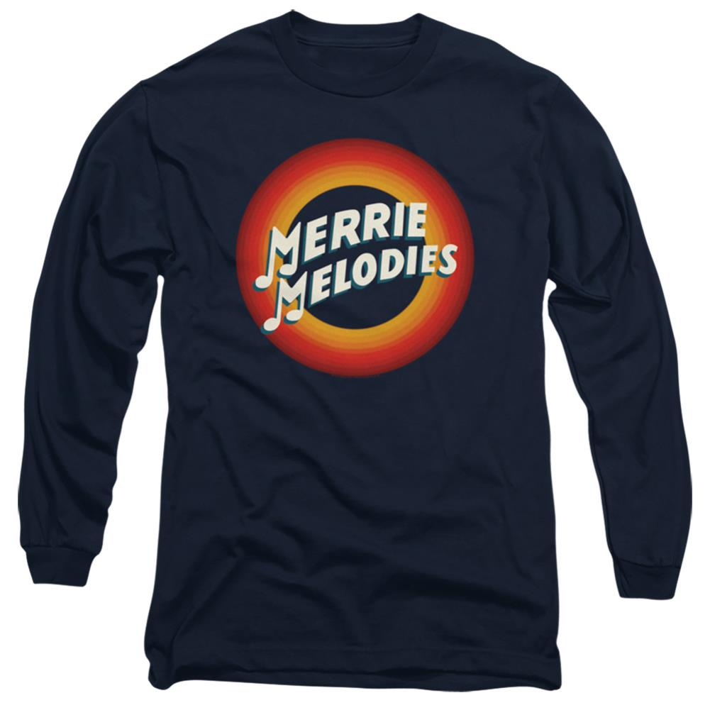 Looney Tunes Merrie Logo Men's 18/1 Cotton Long-Sleeve T-Shirt
