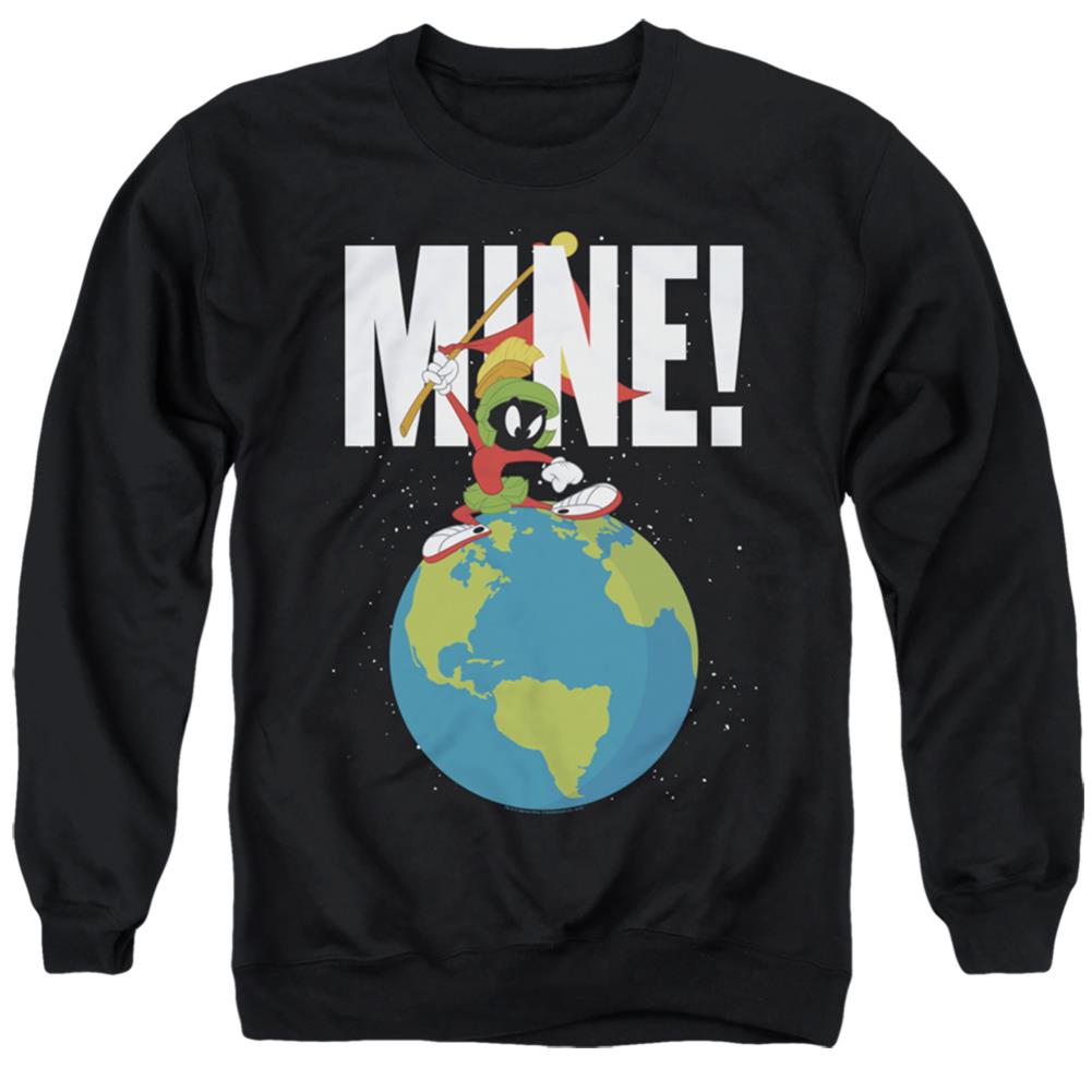 Looney Tunes Mine Men's Crewneck 50 50 Poly Long-Sleeve T-Shirt