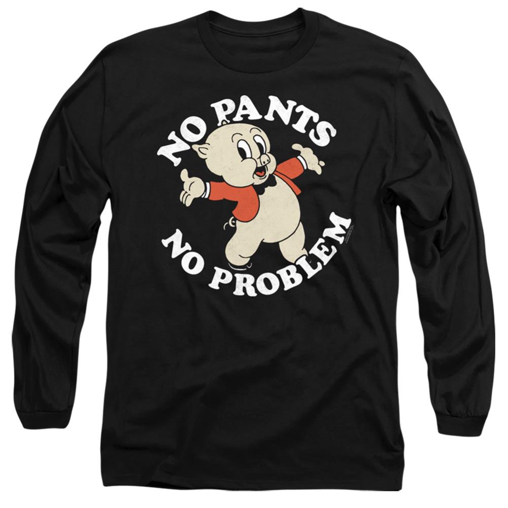 Looney Tunes No Pants Men's 18/1 Cotton Long-Sleeve T-Shirt
