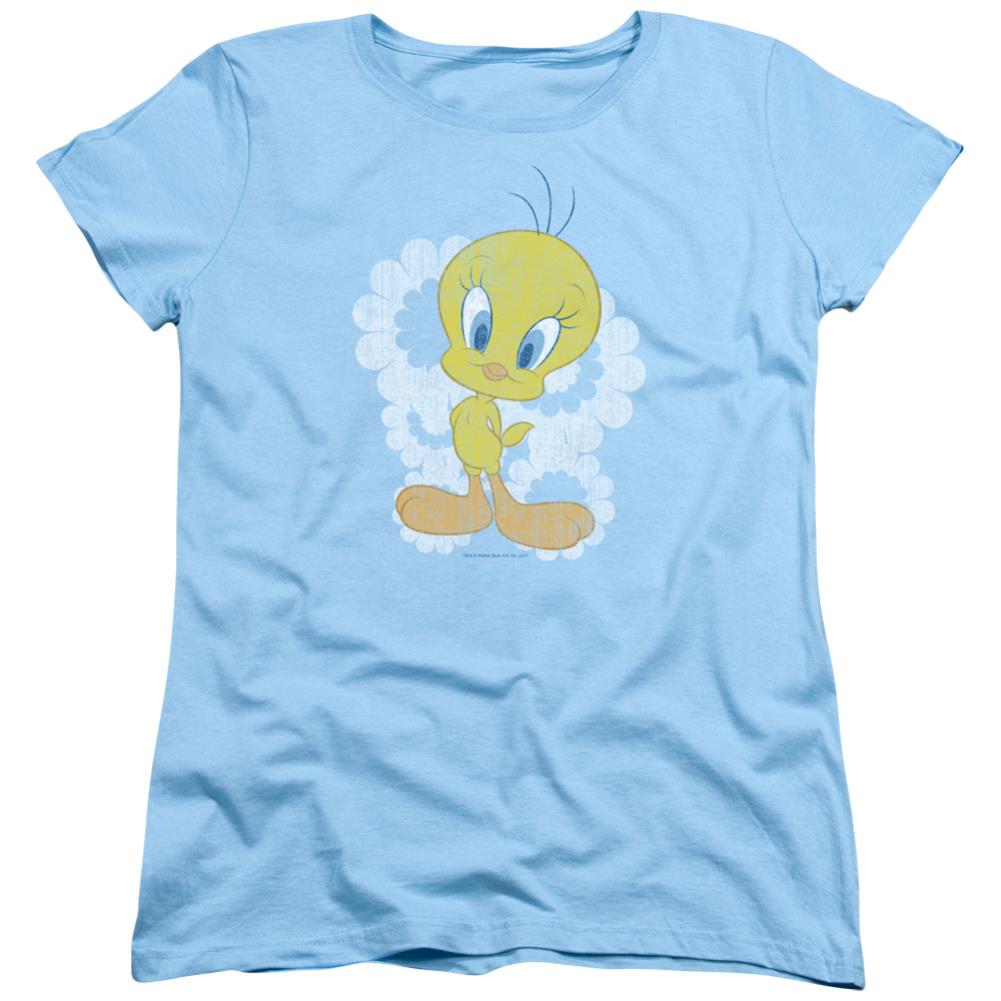 Looney Tunes Retro Tweety Women's 18/1 Cotton Short-Sleeve T-Shirt