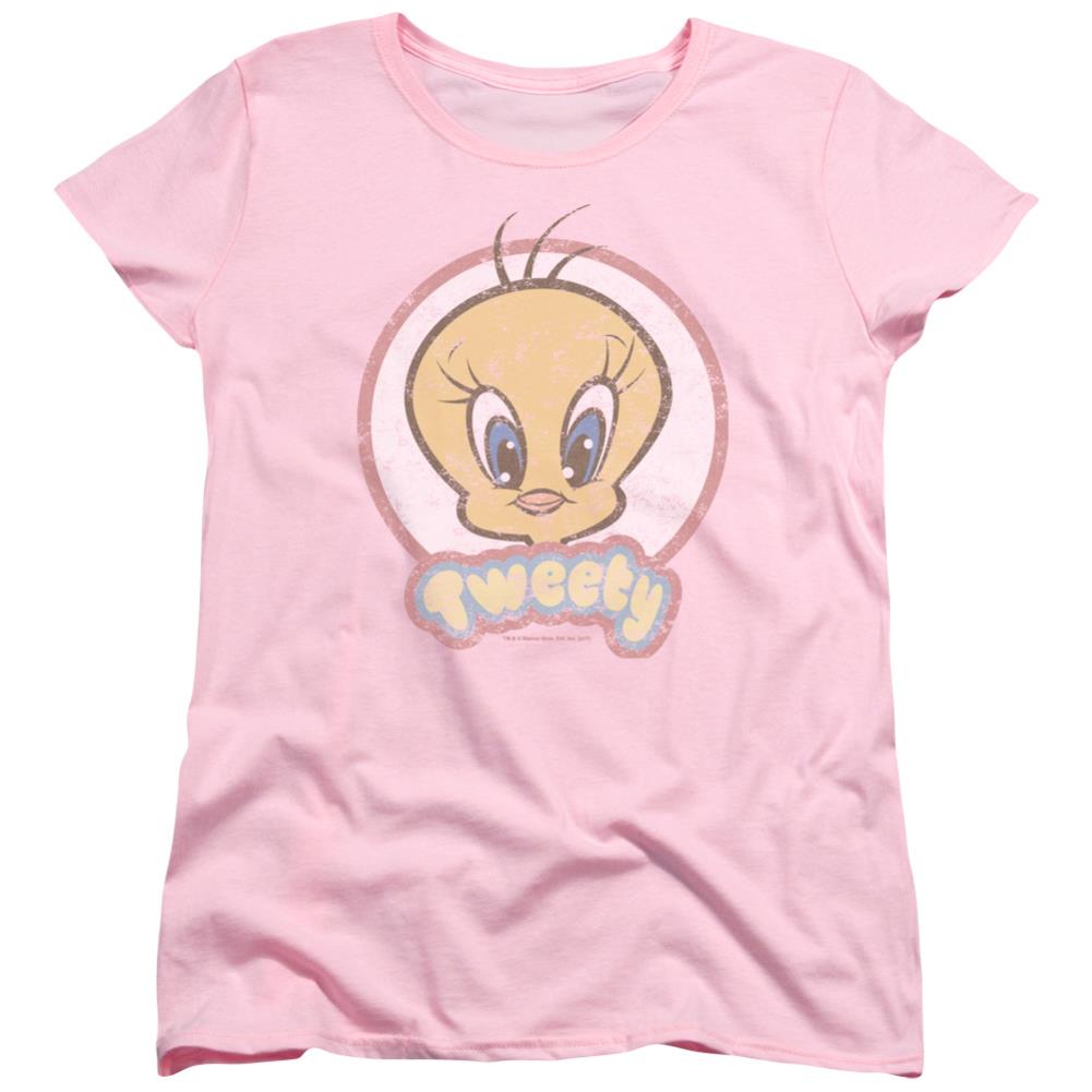 Looney Tunes Retro Tweety Women's 18/1 Cotton Short-Sleeve T-Shirt
