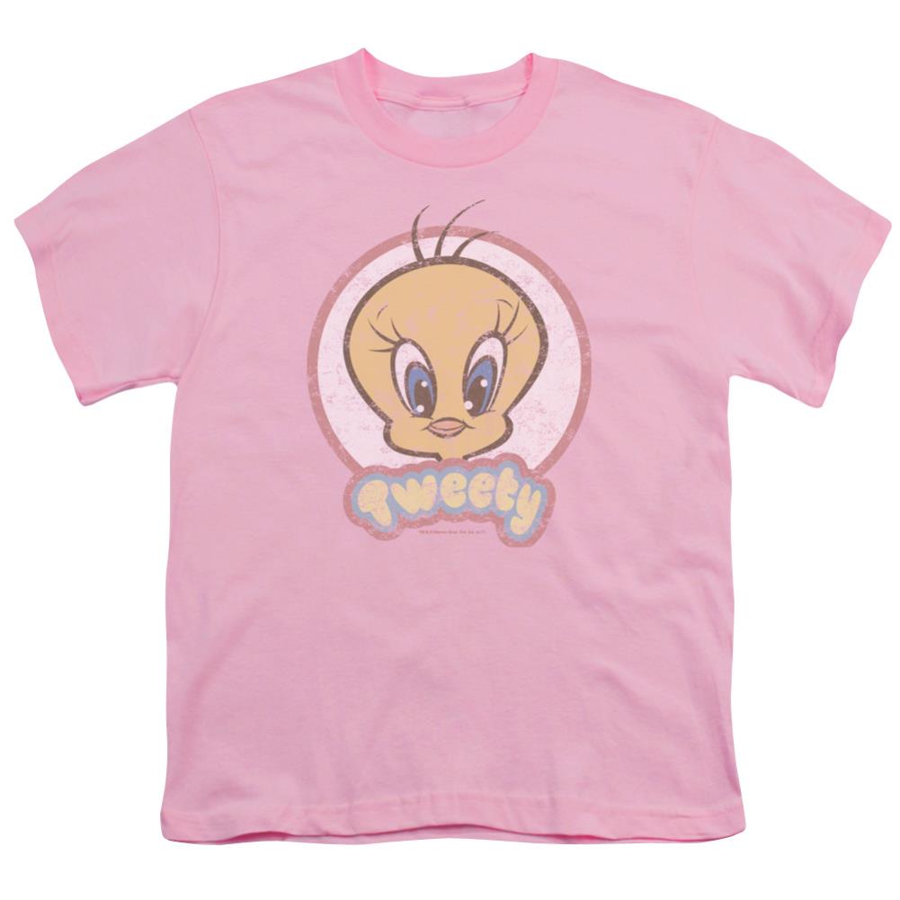Looney Tunes Retro Tweety Youth 18/1 100% Cotton Short-Sleeve T-Shirt