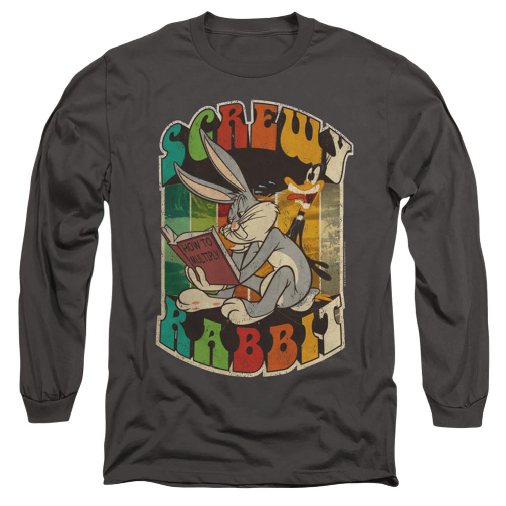 Looney Tunes Screwy Rabbit Men's 18/1 Cotton Long-Sleeve T-Shirt
