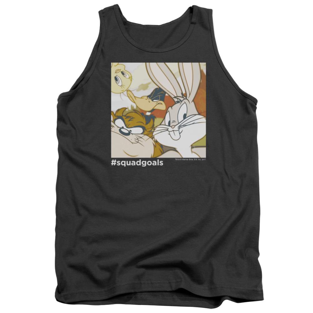 Looney Tunes Squad Goals Men's 18/1 Cotton Tank Top