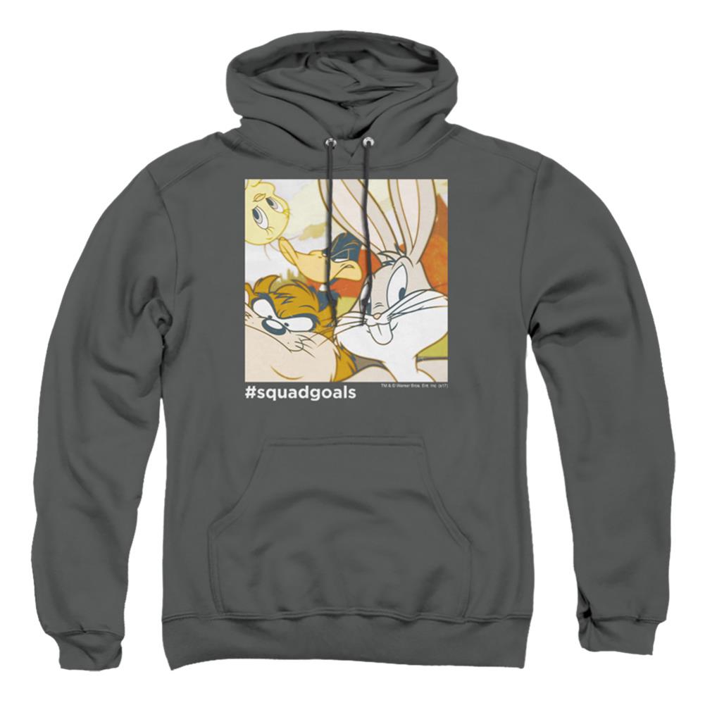 Looney Tunes Squad Goals Men's Pull-Over 75 25 Poly Hoodie