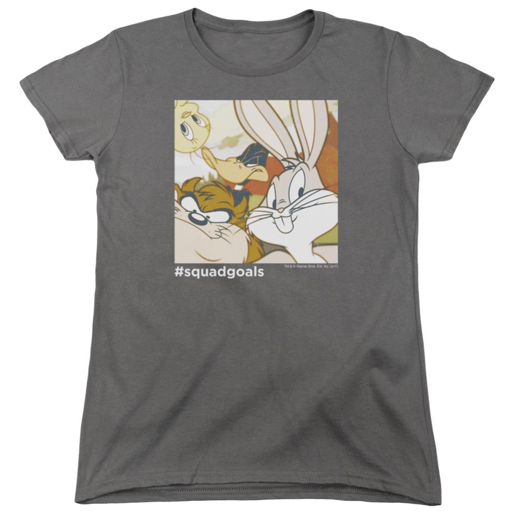 Looney Tunes Squad Goals Women's 18/1 Cotton Short-Sleeve T-Shirt