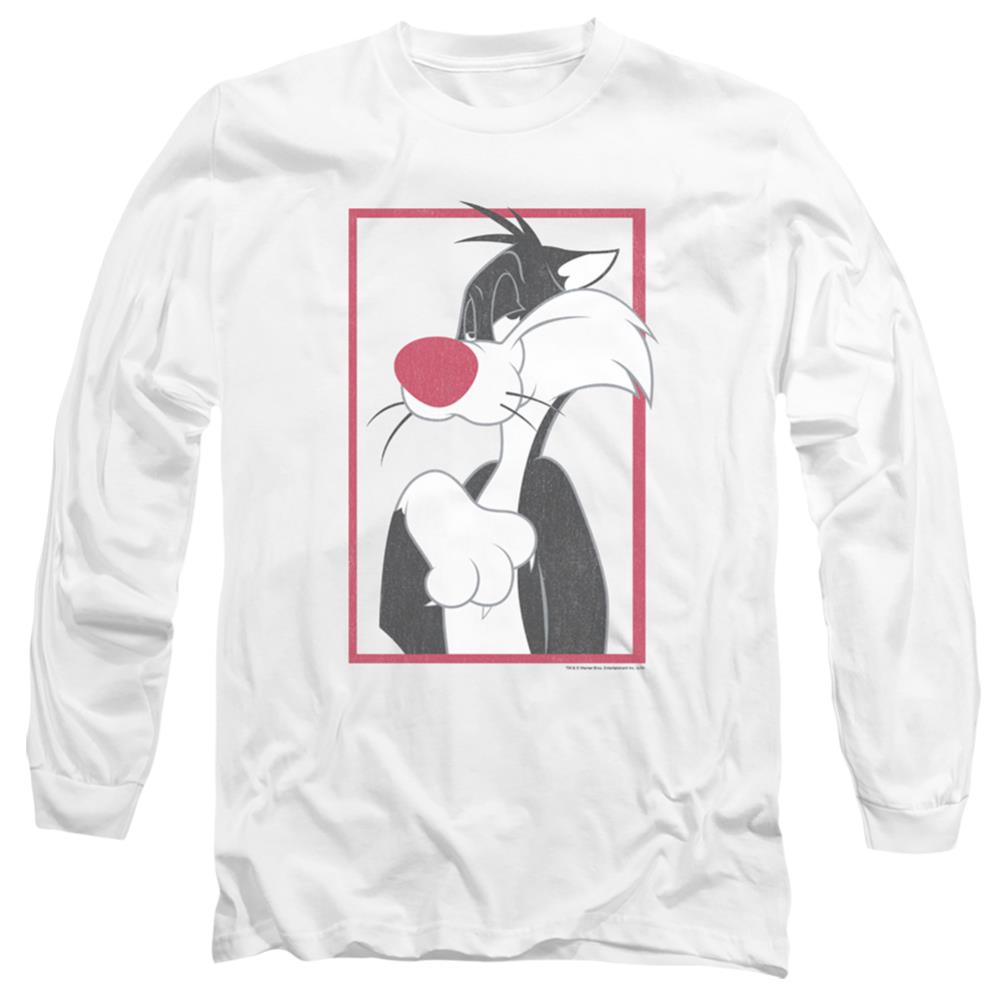 Looney Tunes Sylvester Men's 18/1 Cotton Long-Sleeve T-Shirt