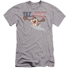 Looney Tunes Taz For Prez 3 Men's Ultra-Soft 30/1 Cotton Slim Short-Sleeve T-Shirt