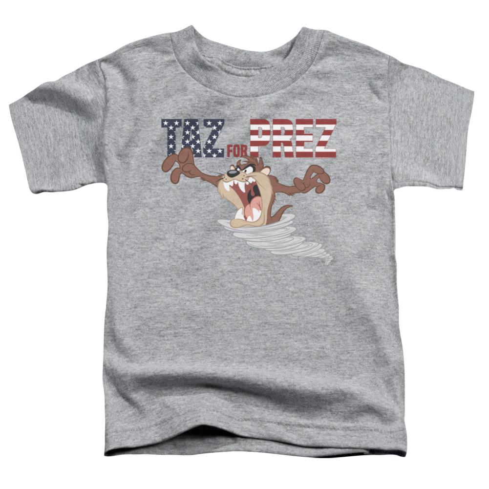 Looney Tunes Taz For Prez 3 Toddler 18/1 Cotton Short-Sleeve T-Shirt