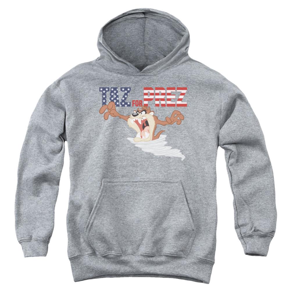 Looney Tunes Taz For Prez 3 Youth Cotton Poly Pull-Over Hoodie