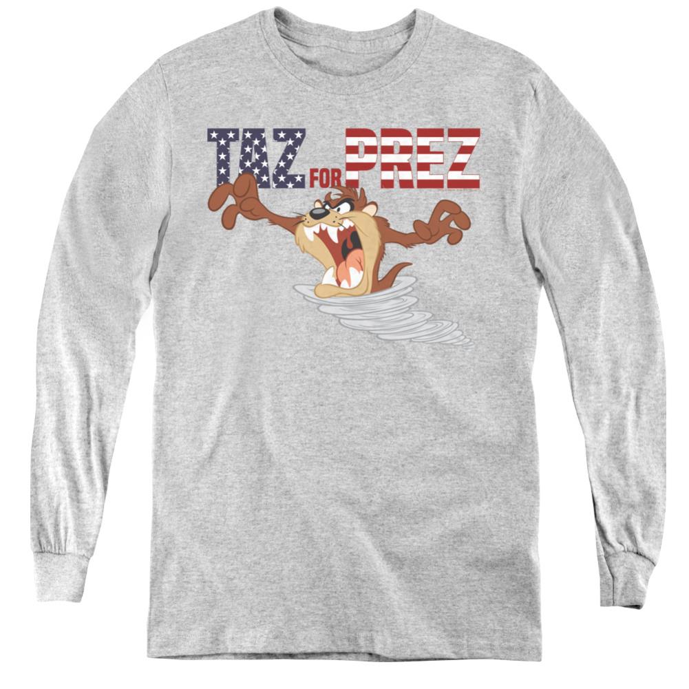 Looney Tunes Taz For Prez 3 Youth Long-Sleeve T-Shirt