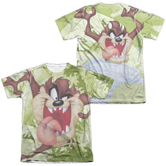 Looney Tunes Taz (Front/Back Print) Men's Regular Fit Poly Cotton Short-Sleeve T-Shirt