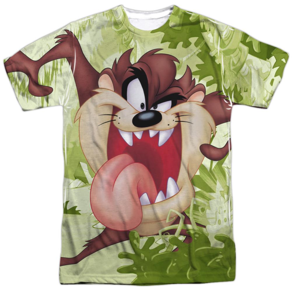 Looney Tunes Taz Men's Regular Fit Polyester Short-Sleeve T-Shirt