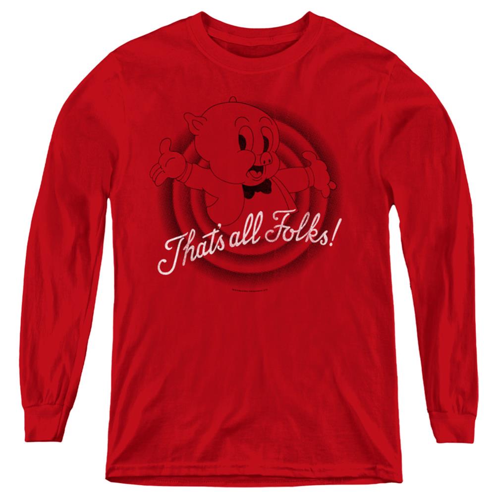 Looney Tunes That's All Folks Youth Long-Sleeve T-Shirt