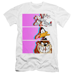 Looney Tunes Tiles Men's Ultra-Soft 30/1 Cotton Slim Short-Sleeve T-Shirt