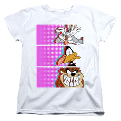 Looney Tunes Tiles Women's 18/1 Cotton Short-Sleeve T-Shirt