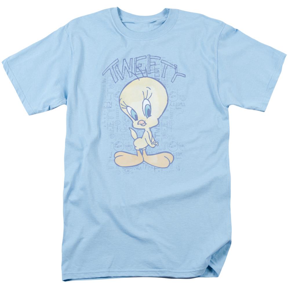 Looney Tunes Tweety Fade Men's 18/1 Cotton Short-Sleeve T-Shirt