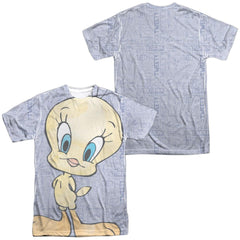 Looney Tunes Tweety Girl (Front/Back Print) Men's Regular Fit Polyester Short-Sleeve T-Shirt