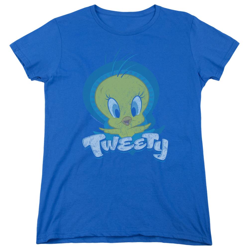 Looney Tunes Tweety Swirl Women's 18/1 Cotton Short-Sleeve T-Shirt