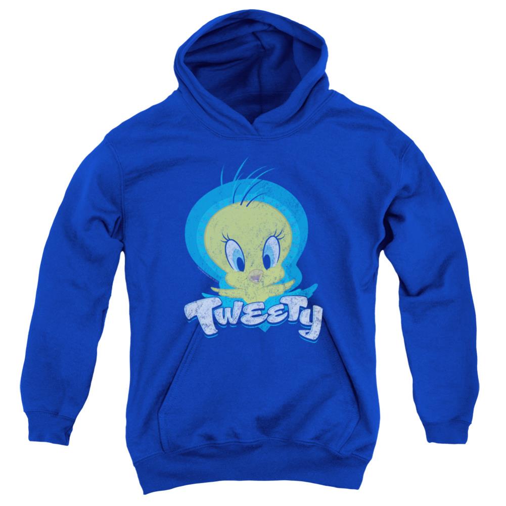 Looney Tunes Tweety Swirl Youth Cotton Poly Pull-Over Hoodie