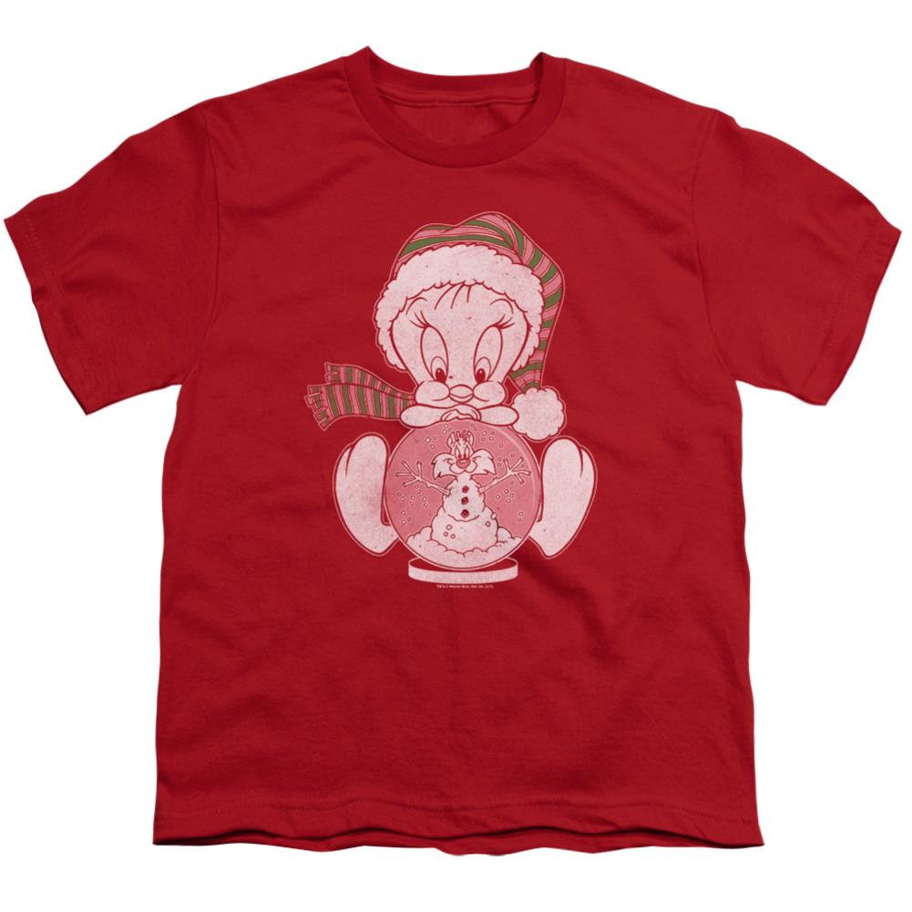 Looney Tunes Tweey Globe Youth 18/1 100% Cotton Short-Sleeve T-Shirt