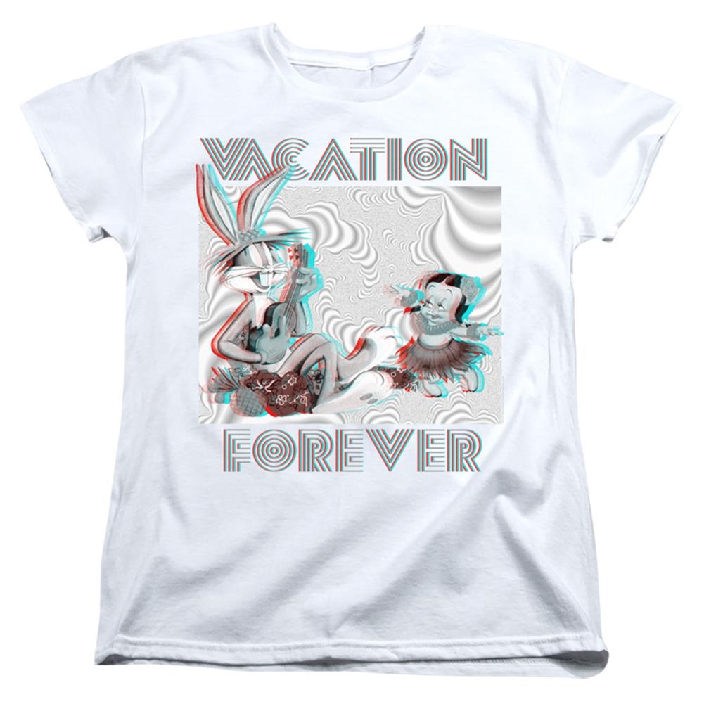 Looney Tunes Vacation Forever Women's 18/1 Cotton Short-Sleeve T-Shirt