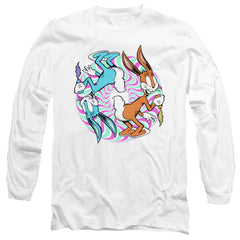 Looney Tunes Wacky Wabbit Men's 18/1 Cotton Long-Sleeve T-Shirt